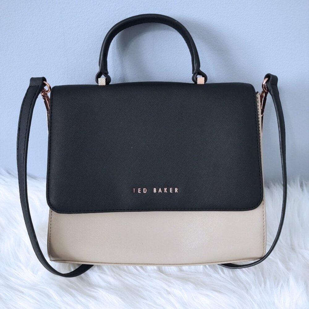 Ted Baker Black and Cream Satchel